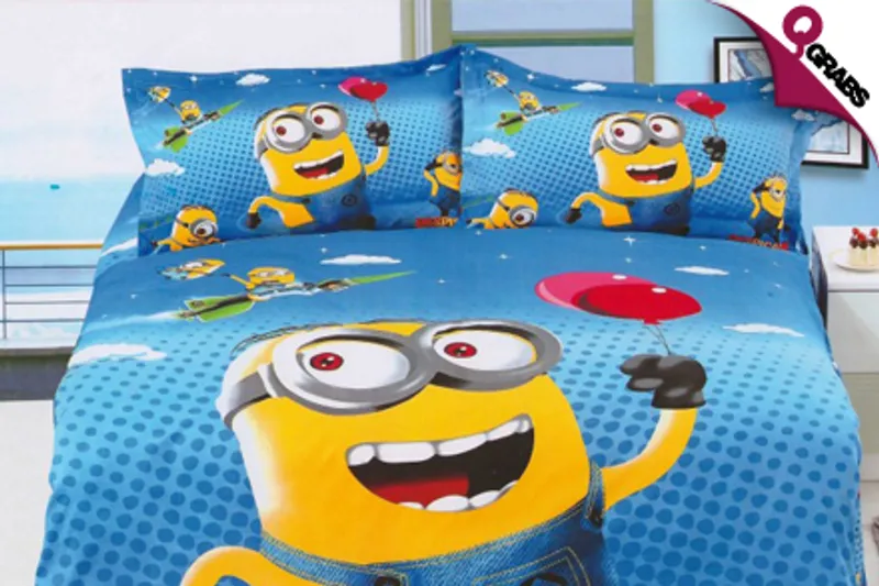 For QR199 Add Some Fun to Your Kids Bedroom with a Three-Piece Bedding Set - Choose from 10 Playful Designs! (QR399 Value)